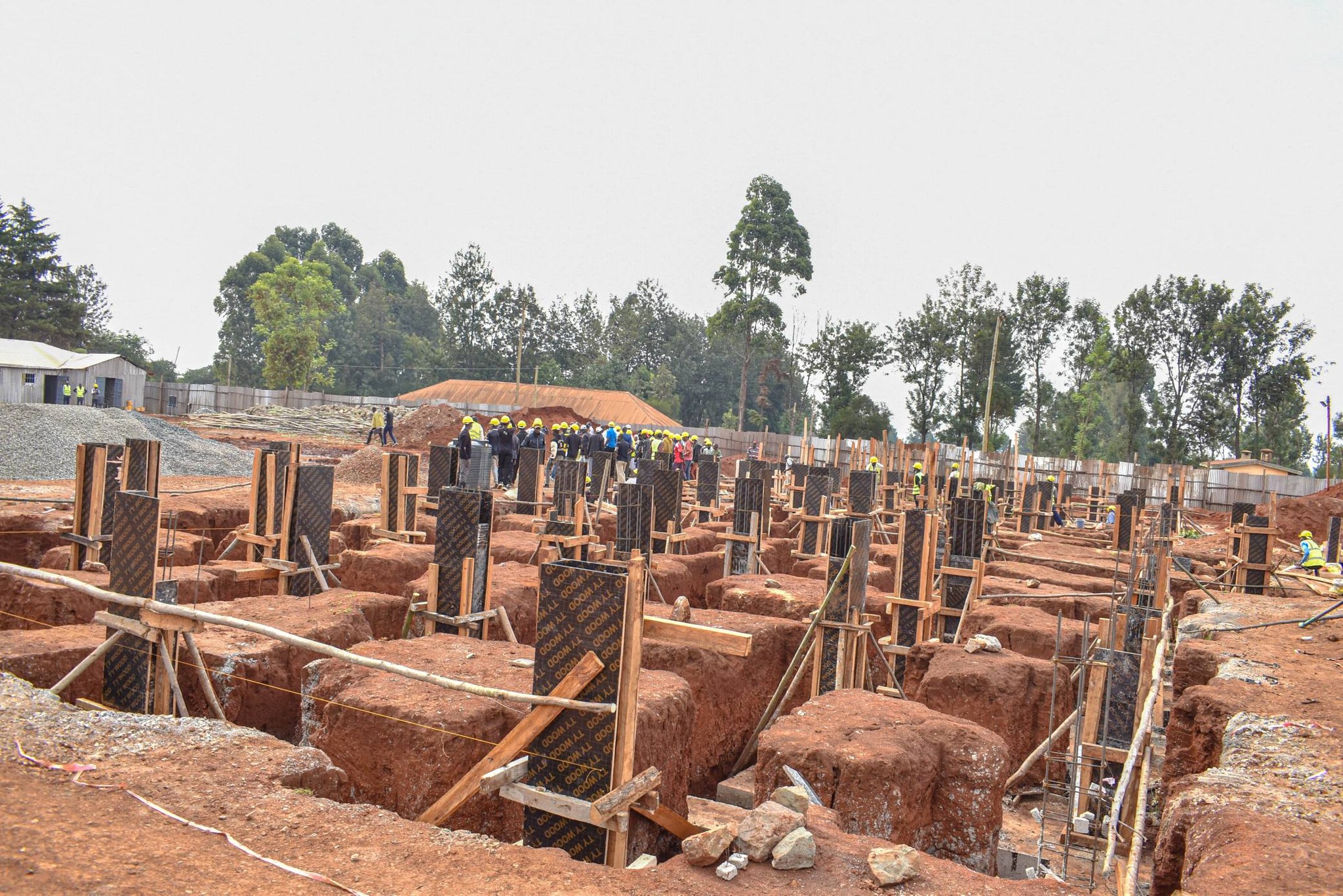 Matunda AHP - Ground floor columns cast