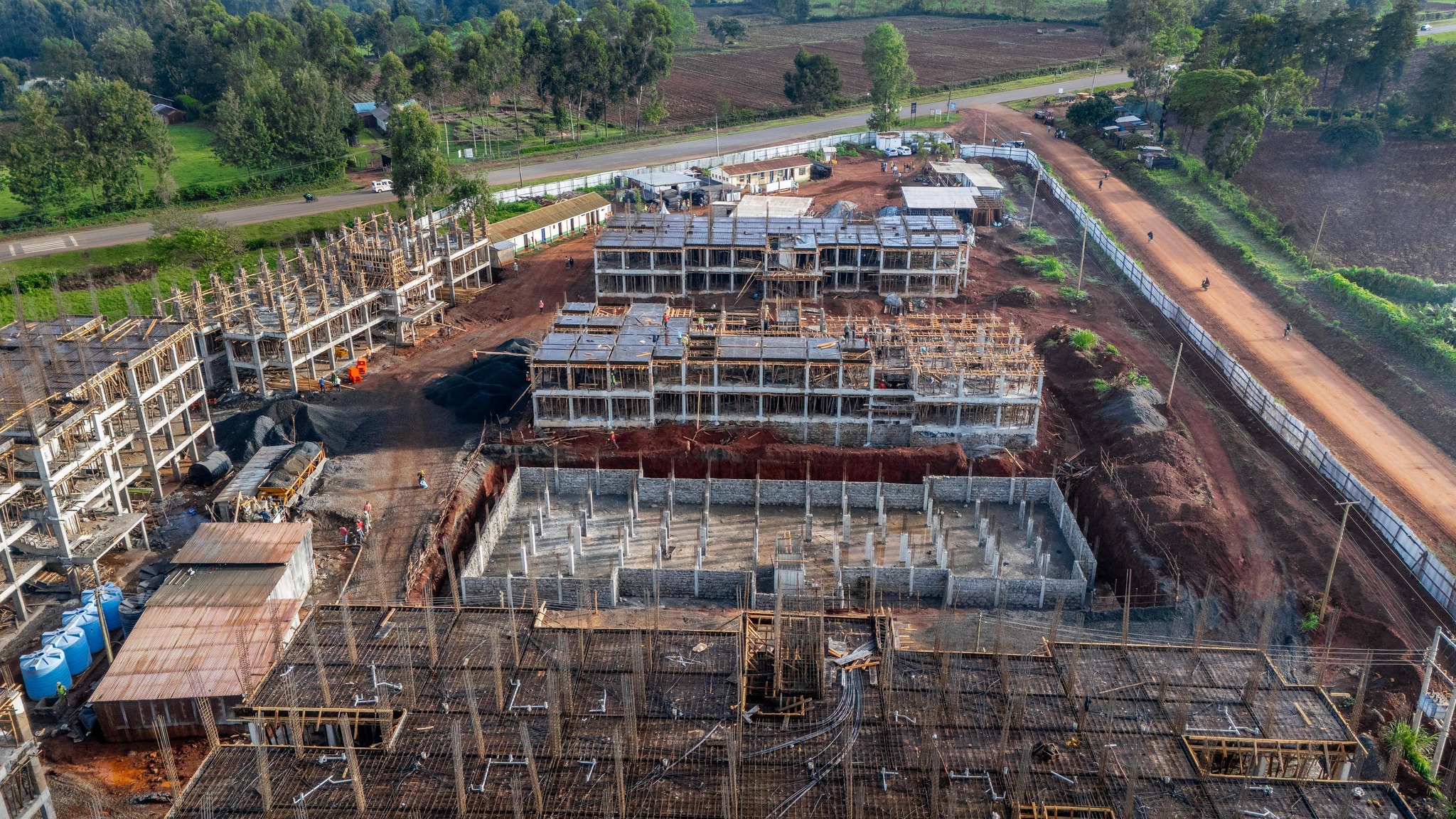 Completed housing units in Saboti ready for beneficiary handover